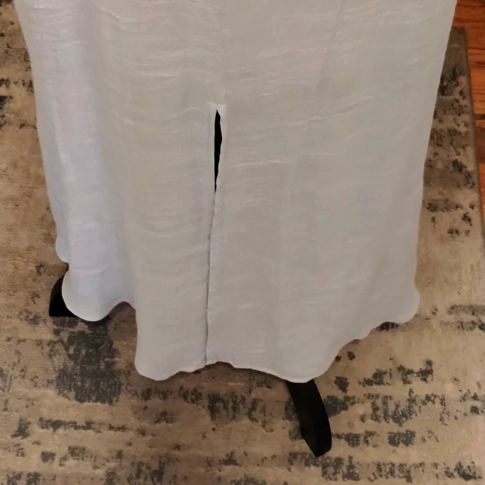 NWOT Sweet Lovely by Jen blush blue maxi dress Sx 1XL gorgeous! Feels like linen